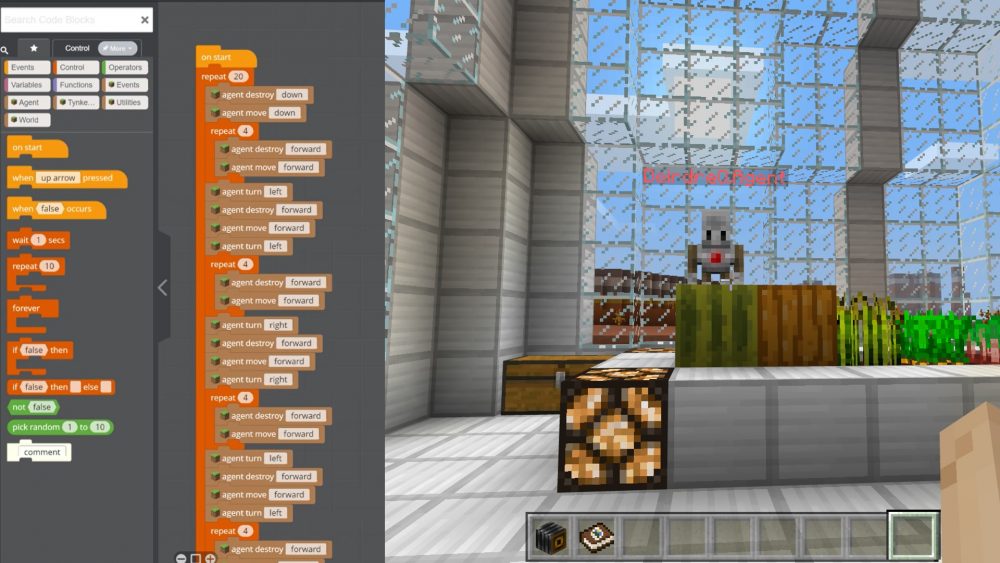 Программирование для детей Minecraft
